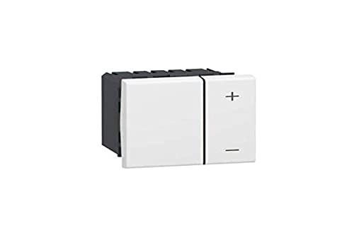 Legrand 078405 Mosaic Interrupteur Variateur Basique, 2 Fils, 2 Modules, Blanc