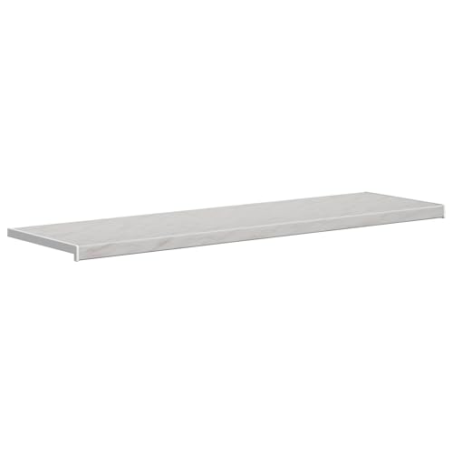 vidaXL Fensterbank Marmor Text 160 x 45 x 4,5 cm PVC, Moderne, leicht zu reinigende, UV-beständige Fensterbank, schöner Akzent, funktionelles Design, neues Zuhause, Platz zum Auslegen