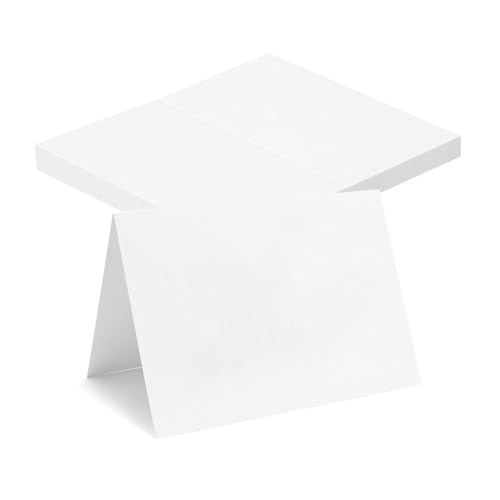 25 Pcs Blank Name Cards for Table Setting, White TableCards,Wedding Table- Name Place Cards, Blank Fillable Placecards for Wedding Table- Dinner Parties