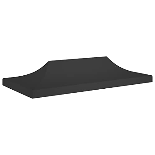 Massbinet Partyzelt-Dach 6x3 m Schwarz 270 g/m² Ersatzdach Pavillon Wasserdicht stabil Winterfest Einzeldach Massbinet Partyzelt-Dach 6x3 m Schwarz 270 g/m² Ersatzdach Pavillon Wasserdicht stabil Winterfest Einzeldach