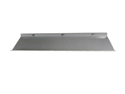 Image of 24 Inch Set 4 Grey Wall Shelf - Metal Floating Shelf for Wall, Wall Mounted Shelves, Modern Wall Shelf for Bedroom & Living Room Storage, Minimalist Wall Mount Shelf (60.96 CM Long X 24 CM deep)
