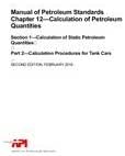 API MPMS CHAPTER 12.1 PART 2 API Manual of Petroleum Measurement ...