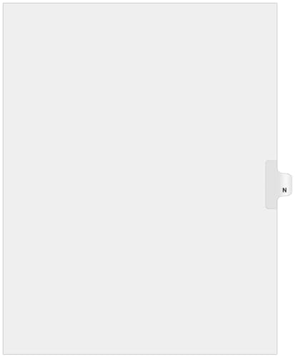Exhibitindexes® Side Letter Tabs - AVE Style Bold Font - Pack of 25