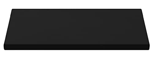 Outdoor/Indoor Water Resistant 2 Seater Bench and Patio Furniture Padded Cushion only Garden Furniture Pad 108 x 45 x 6 thick (Black)