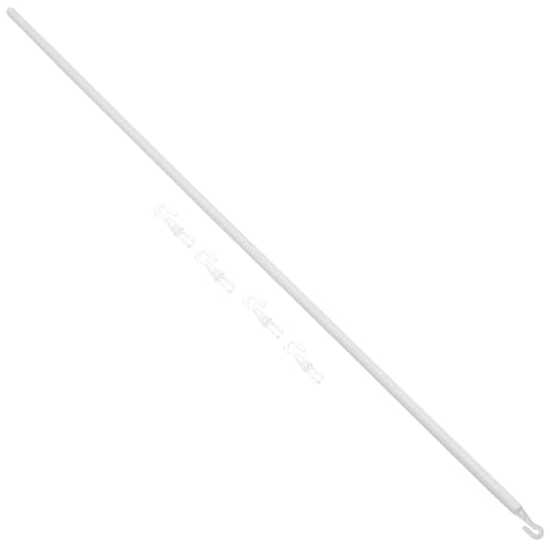 STOBAZA Vertical Blind Wands 6pcs 35 Inch Blind Wand with Hooks Plastic Blind Rod Blind Opener Long Window Blind Tilt Rod Curtain Stick Wand for Window Opener Accessory