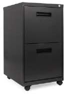 ALEPA542820CH Two Drawer Mobile Pedestal File Charcoal