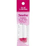 2X Sewline Water-Soluble Fabric Glue Pen Refill 2/Pkg