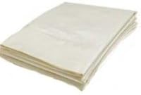 White Poly/Cotton Foam Bed Wedge Pillow Cover Only - 11 Inch X 21 Inch X 21 Inch