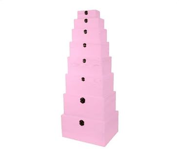 Holzbox mit Deckel Rosa – Aufbewahrungsbox aus Naturholz – Holzkiste zur Aufbewahrung & Dekoration – Rosa Holz-Kiste mit Deckel für Kinderzimmer, Deko & Haushalt – Deko Box aus Holz vielseitig nutzbar
