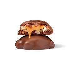 Demet's Turtles Original, Caramel Nut Clusters, Pecans Chocolate Caramel Pack of 6 Boxes