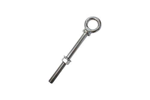 Image of 316 Stainless Steel Eyebolt, Not for Lifting, 4 inch Length, Threads, Imported