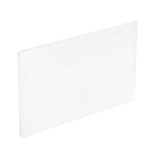 Image of MECCANIXITY UHMW Sheets, Hard Ultra High Molecular Weight Polyethylene Sheets Plastic Sheet, 10 inch x 12 inch x 5 inch, White