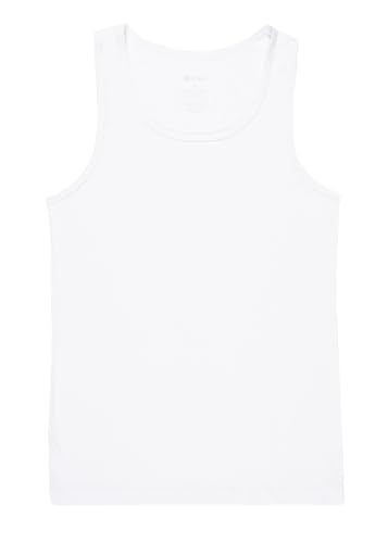 Débardeur ajusté homme blanc respirant à coupe ergonomique