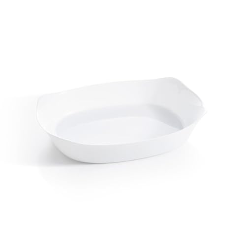Plat de cuisson blanc 38 x 28 cm Smart Cuisine Carine