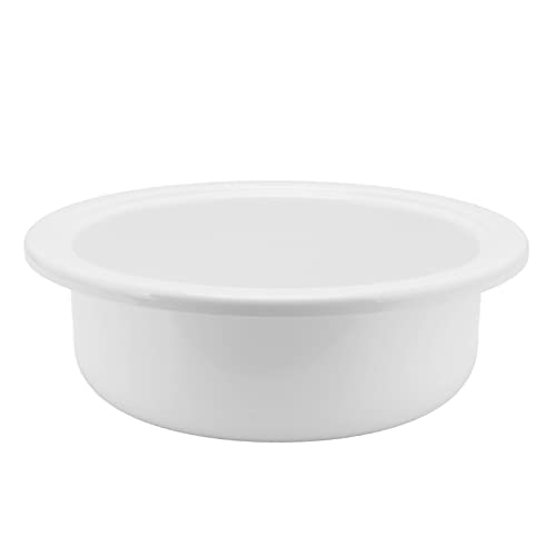 Lavabo redondo acrílico para solucionar la falta de espacio en baño 7