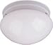 Two Light White Mushroom Flush Mount