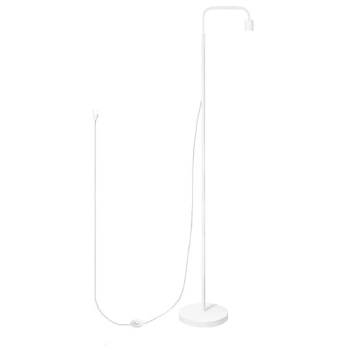 Pispoer 植物育成向けフロアスタンド，四段階調節高さ 各セグメント支持棒37.5 cm，ソケット口金サイズE26，フットスイッチ，ホワイト