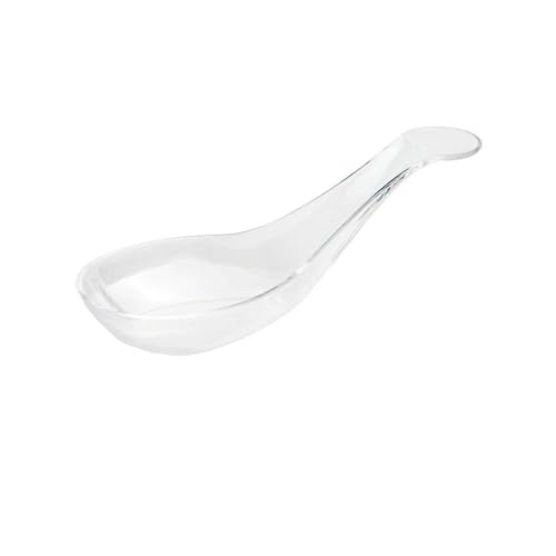 D-WORK - 50 Cuillères Bouchées Indhye 1,7 Cl - Vaisselle Réutilisable Et Recyclable Pour Mise En Bouche - Transparent Design Équilibré Traiteur Buffet