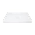 Transolid FLU3636C-31 Low Threshold L x 36-in W Shower Base with Center Drain, White