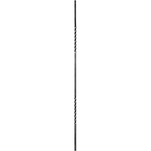 IAM DESIGN Tige décorative 1000 mm / VK12 pour le soudage, 2 x tordue, barre en fer forgé adaptée à la main courante et rampe d'escalier, fer forgé...