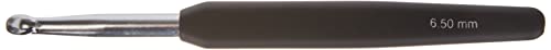 KnitPro KP30887 6.5 mm Aluminium Crochet Hook, Silver