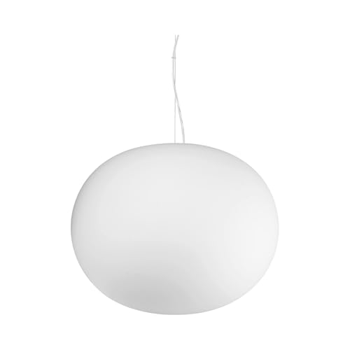 Plafonnier Suspendu Globe Blanc 40cm COTTON Éclairage Doux