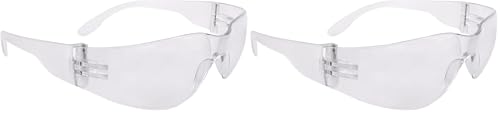 Radians Clear Safety Glasses, Scratch-Resistant, Wraparound, One Size