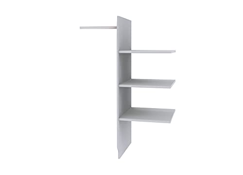 WIEMANN Loft Wäscheboden-Einsatz für Kleiderschrank, Streifendekor silber-grau, B/H/T 96,4 cm x 137,3 cm x 51,5 cm WIEMANN Loft Wäscheboden-Einsatz für Kleiderschrank, Streifendekor silber-grau, B/H/T 96,4 cm x 137,3 cm x 51,5 cm