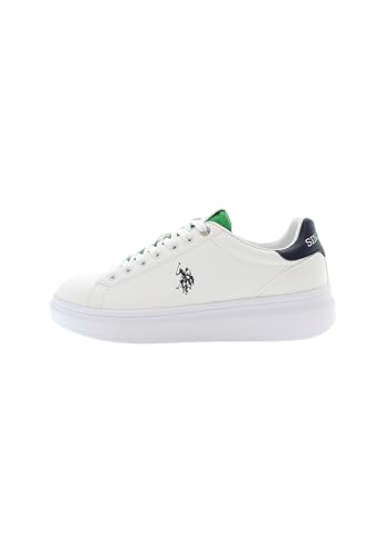 U.S. Polo Assn. - Zapatillas CODY010M/5Y1 en sintético, Blanco-Azul Oscuro (44) U.S. Polo Assn. - Zapatillas CODY010M/5Y1 en sintético, Blanco-Azul Oscuro (44)