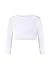 SANGTREE Cute Clothes for Teen Girls, Long Sleeve White Crop Tops Tee Shirts + Deep Blue Gradient Cargo Jogger Pants Clothes, 13-14Y = Tag 170