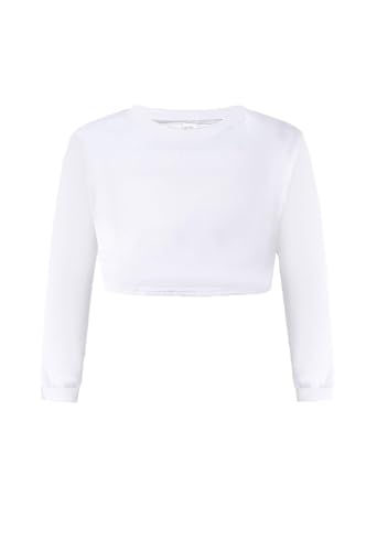 Image of SANGTREE Girls' Clothing Sets Crop Top & Cargo Jogger Pants 2 Piece Outfit, White +Purple, 11-12Y = Tag 160