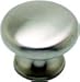 Berenson 7006-1BPN-P - Round Plain Knob, Diameter 1-3/8", Brushed