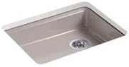 Kohler 5479-5U-TRF Riverby® 25" undermount single-bowl kitchen sink, Truffle