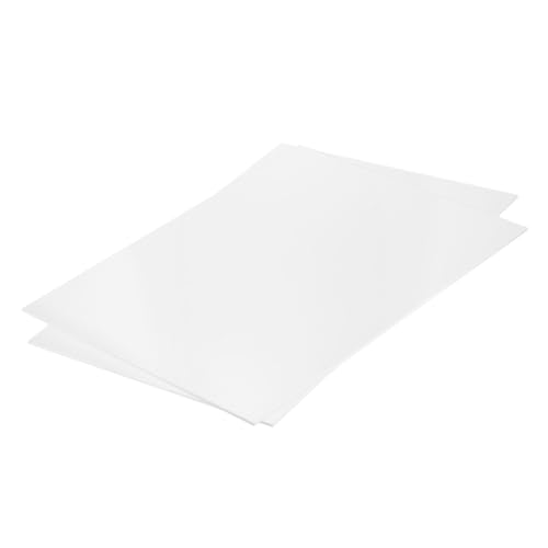MECCANIXITY ABS Plastic Sheet 16 Inch x 12 Inch x 0.08 Inch ABS Styrene Sheets for Building Model DIY Crafts Panel White 2 Pcs