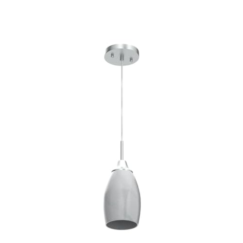 Image of Viinew Mini Glass Pendant Light,3-Pack White Swirl Glass Pendant Light