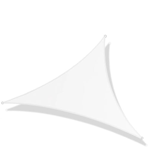 Dreieckiges Sonnensegel, wasserdichtes Oxford-Polyestergewebe, atmungsaktives Terrassenüberdachung, Outdoor-Schattenlösung für Garten und Terrasse (1,2 x 2 x 2 m)