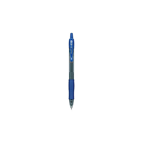 Bolígrafo Pilot G2 tinta gel azul retractil 12 unidades miniatura 2
