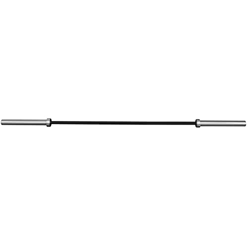 PRx Performance Men's Olympic Elite Barbell, 20kg Weight Lifting Bar, Bright or Black Zinc Coating (Black Zinc)