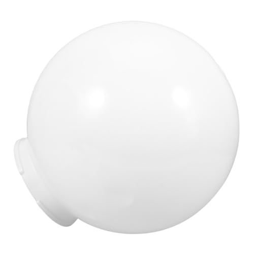 jojofuny Pantalla de Lámpara Esférica Acrílica Blanca Leche 250Mm Base 120 para Exteriores Repuesto para Bombillas Esféricas y Luces de Pared Resistente Intemperie para Jardín y Porche