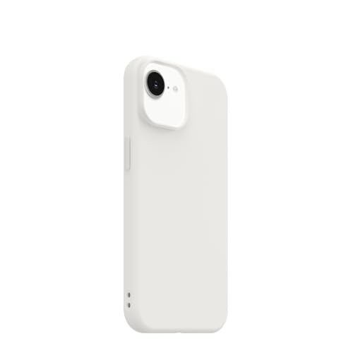 Image of OtterBox iPhone 17e, 16e, 15, 14, & 13 Figura Series Case - Crema White - Aesthetic, Silicone Phone Cases, Protective Minimalist Design, MagSafe iPhone Case with Camera Protection