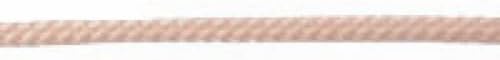 4mm Essential Trimmings Polyester Braided Cord with Cotton Gut Natural - per metre