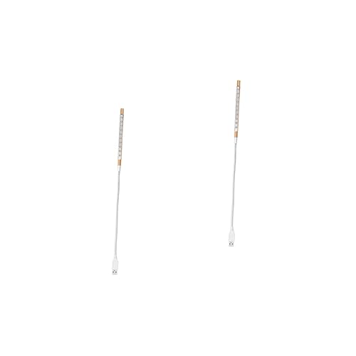 SWOOMEY 2pcs Laptop USB Light Eye Protection Keyboard Lamp Small Table Light for Home and Dorm Use Golden Finish Energy Efficient