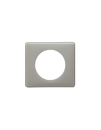 Legrand 066601 Plaque Céliane Laqué, 1 Poste, Finition Gris Perle