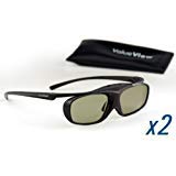 ValueView Epson-Compatible 3D Glasses. Replacement for Epson ELPGS03. Rechargeable. TWIN-PACK