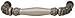 Hafele 125.87.931 Handle, Artisan, zinc, pewter, M4, center to center 3" (1 pc)