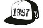 Juventus Turin Offizielles Cap, Basecap, Snapback 1897 in Schwarz/Weiss