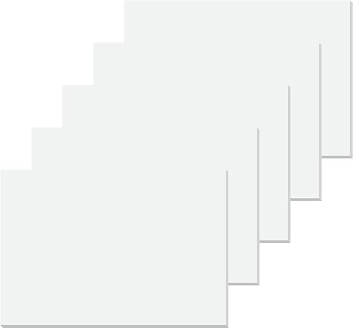 SIGEL HO300 5 Stück weiße Papier-Schreibtischunterlagen, Malblock, ca. DIN A2 - extra groß, 30 Blatt, 80 g, Schreibunterlage, vegan, aus nachhaltigem Papier