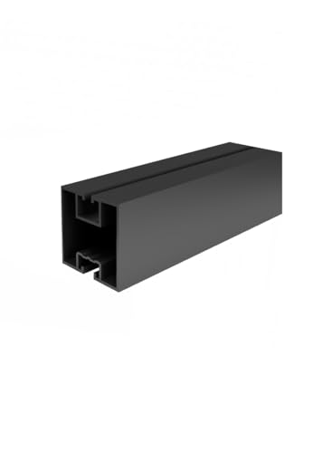 4x Handelskönig Montageschiene für Solarmodule 2,4 m Schwarz P2 Solar Schiene Solarschiene Solarprofil Montageschiene 240 cm, 40 x 40 mm Aluminiumprofil