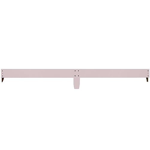 Image of Dream On Me Mini Crib Bed Rail in Blush Pink, Converts Mini Cribs to Twin Size Beds, Solid Wood Construction