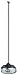 Cable Assemblies Now Laird Antenna QW450-450-470 MHz 1/4 Wave Antenna, Unity, Brass Button - Chrome